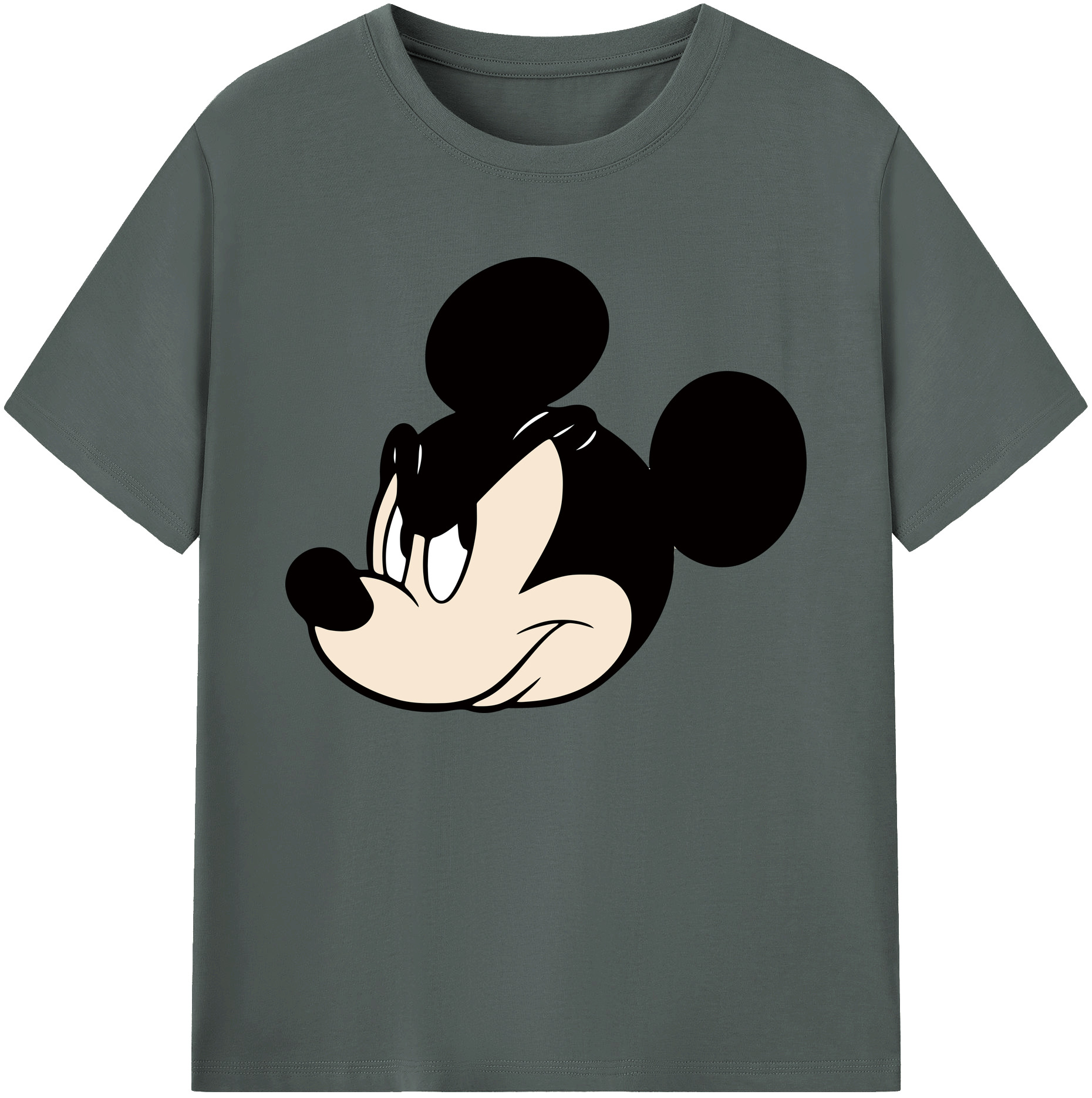 ミッキーマウス Mickey Mouse 綿100％ メンズ半袖Tシャツ｜肌触りやわらか＆通気性
